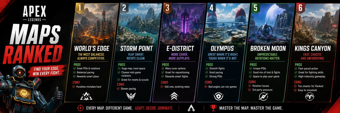 Apex Legends Maps Ranked