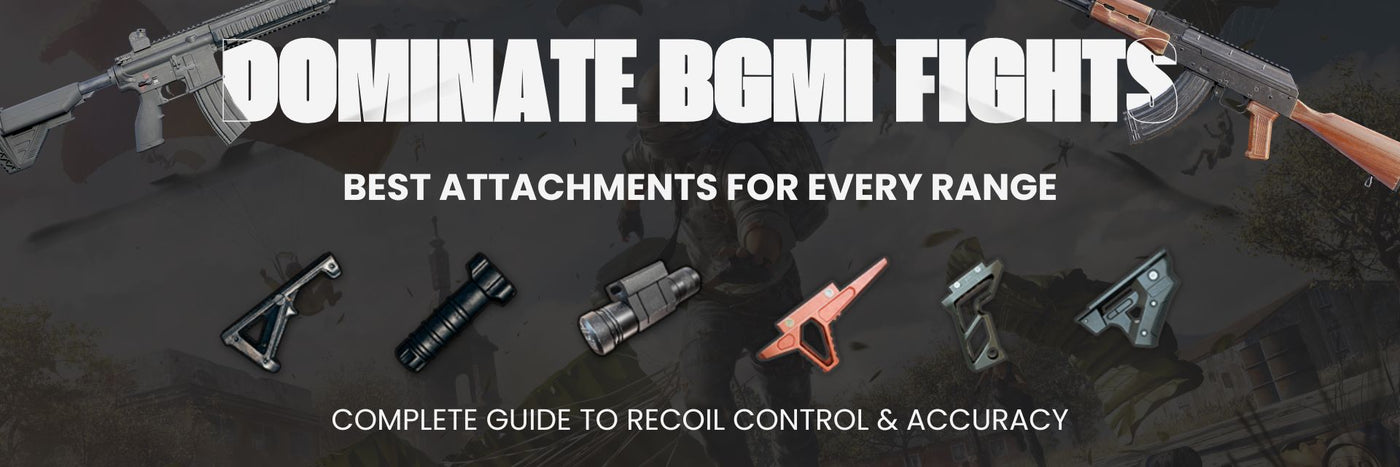 Best Attachments for Close Range and Long Range in Battlegrounds Mobile India (Complete Guide)