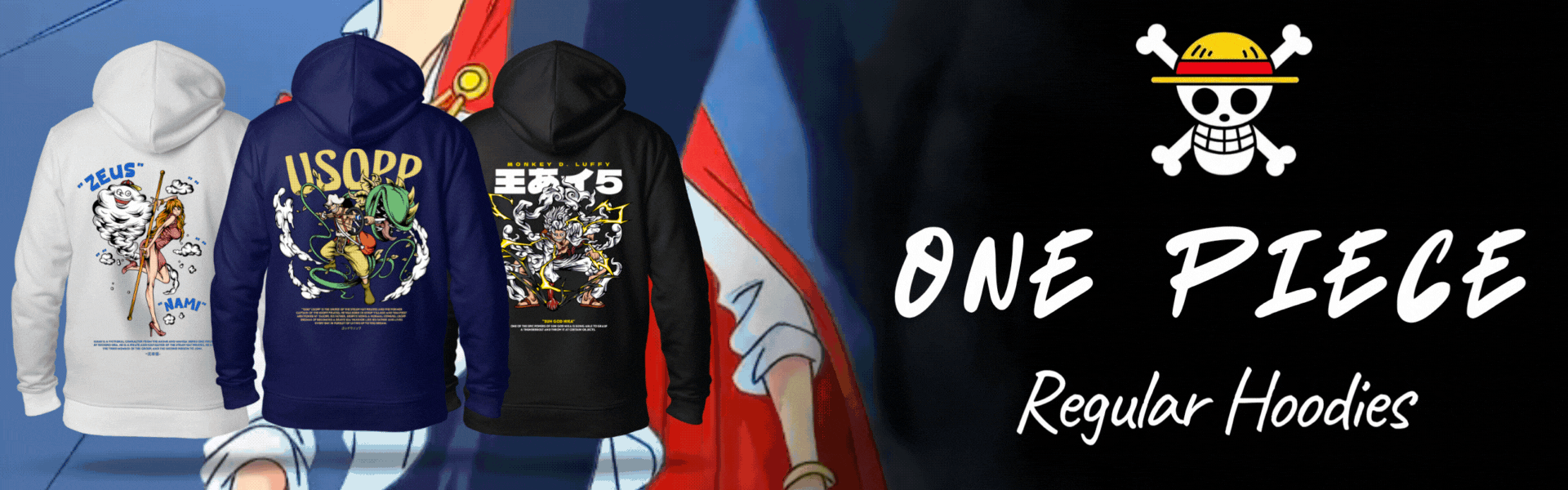 One Piece Regular Hoodies