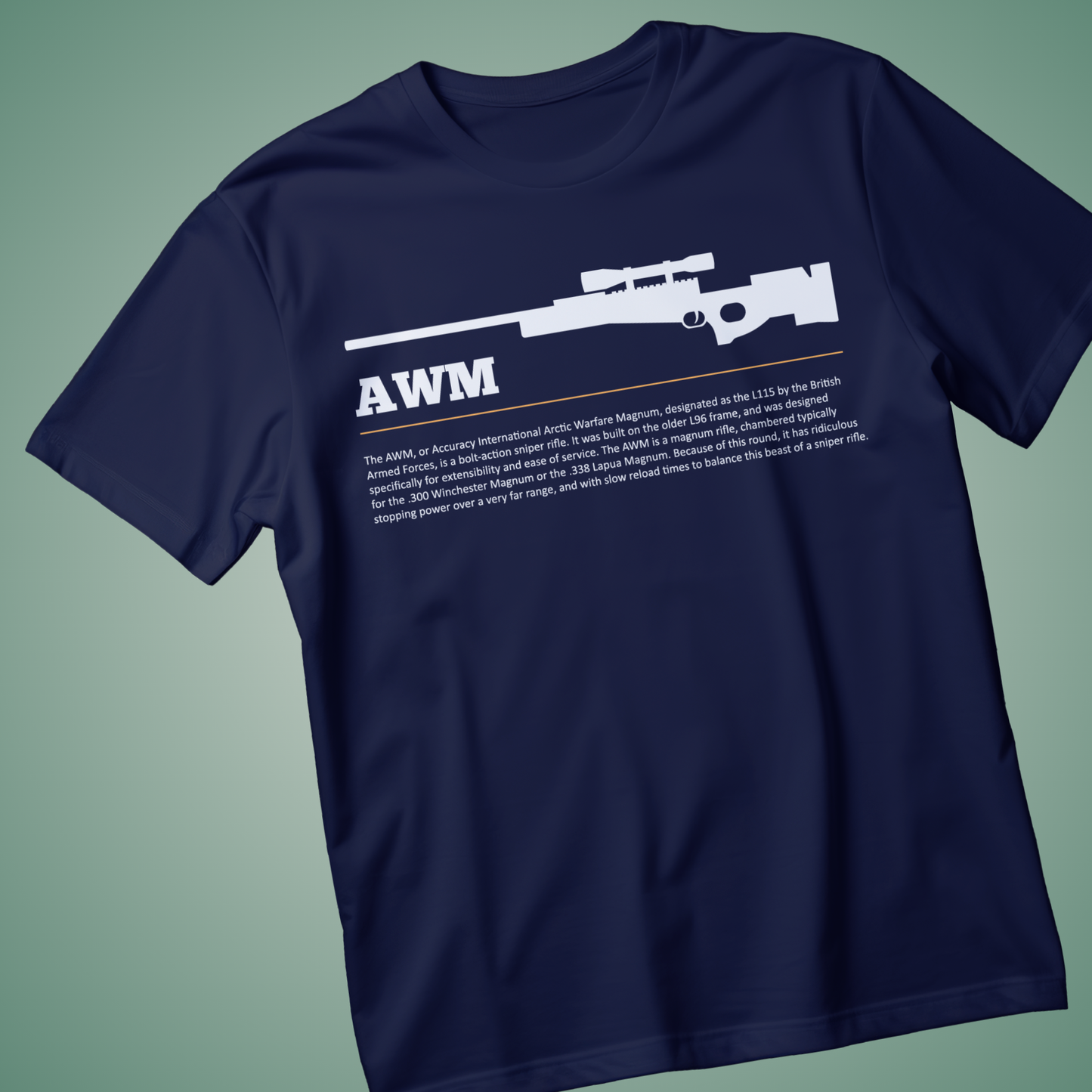 AWM Sniper Rifle Graphic T-Shirt
