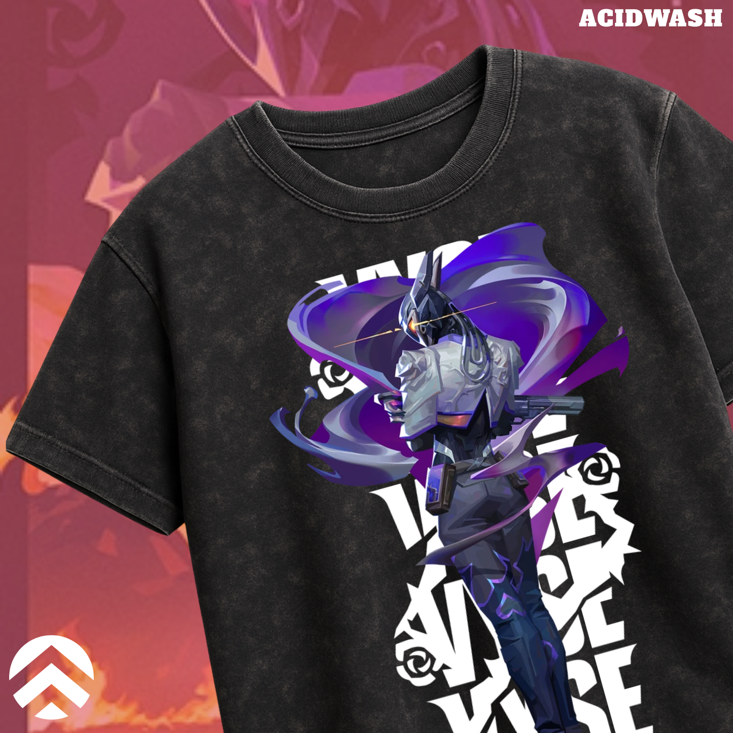 Vyse | Valorant – Shadow Serpent Acid Wash Tee