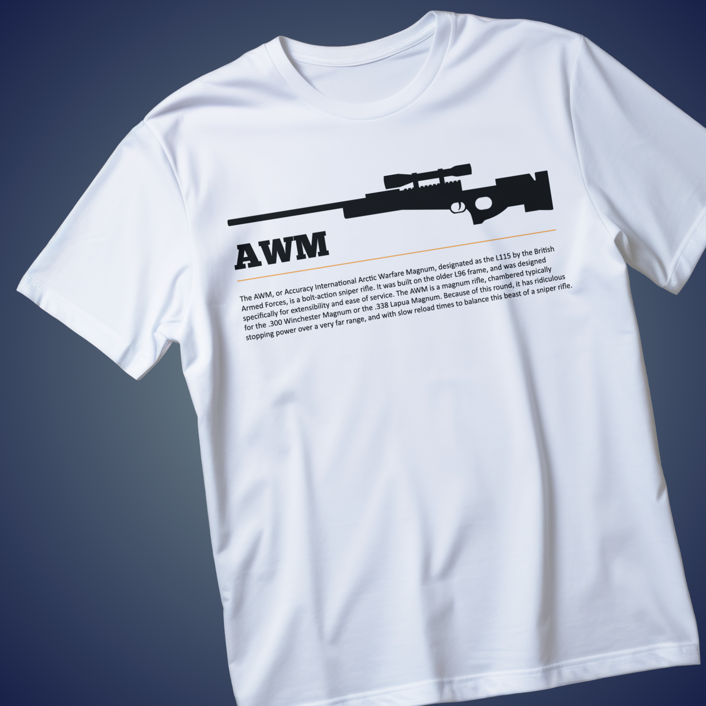 AWM Sniper Rifle Graphic T-Shirt