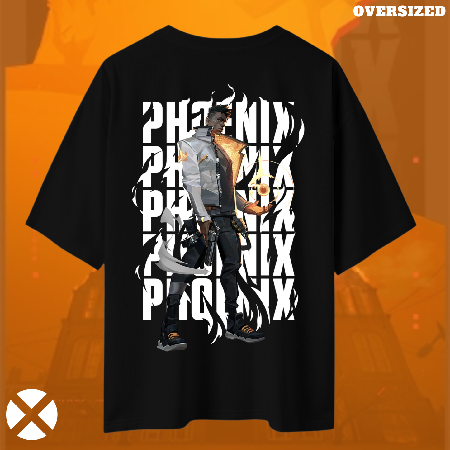 Phoenix | Valorant – Blazing Rebirth Oversized tee