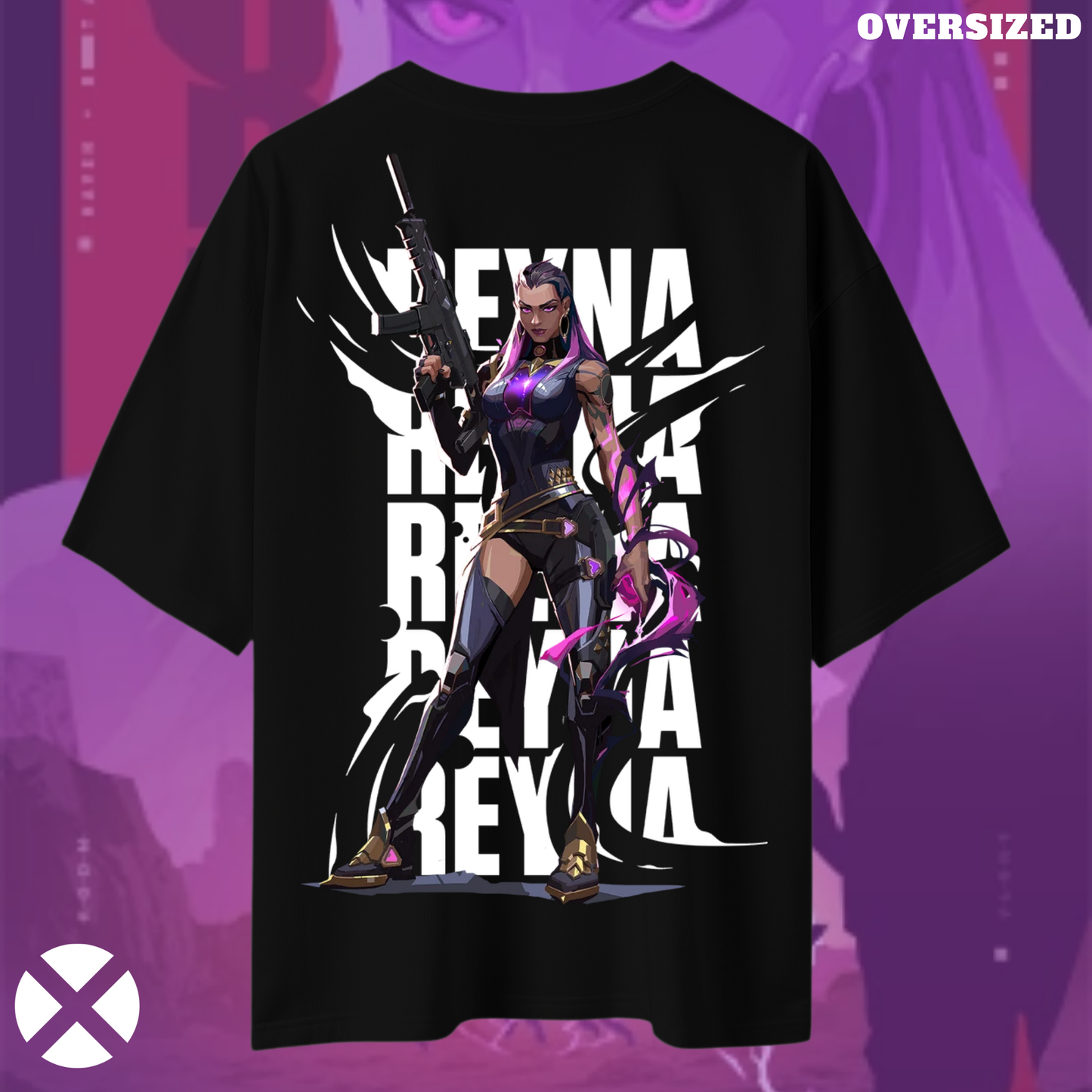 Reyna | Valorant – Empress of Shadows Oversized Tee