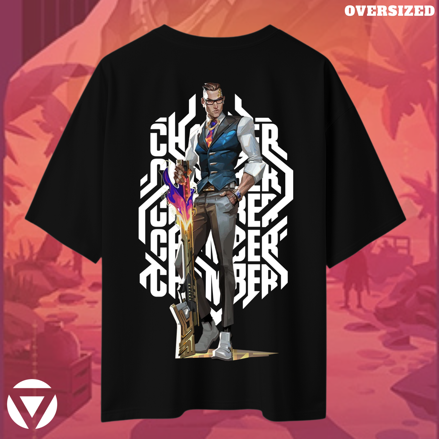Chamber | Valorant – Deadly Elegance Oversized Tee