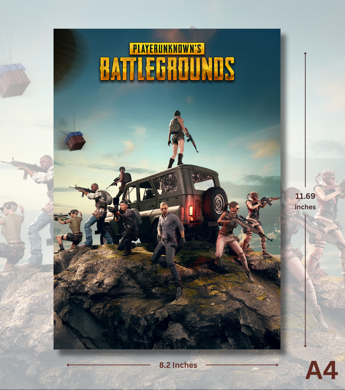 PUBG / BGMI Squad Assemble – Battlegrounds Wall Art