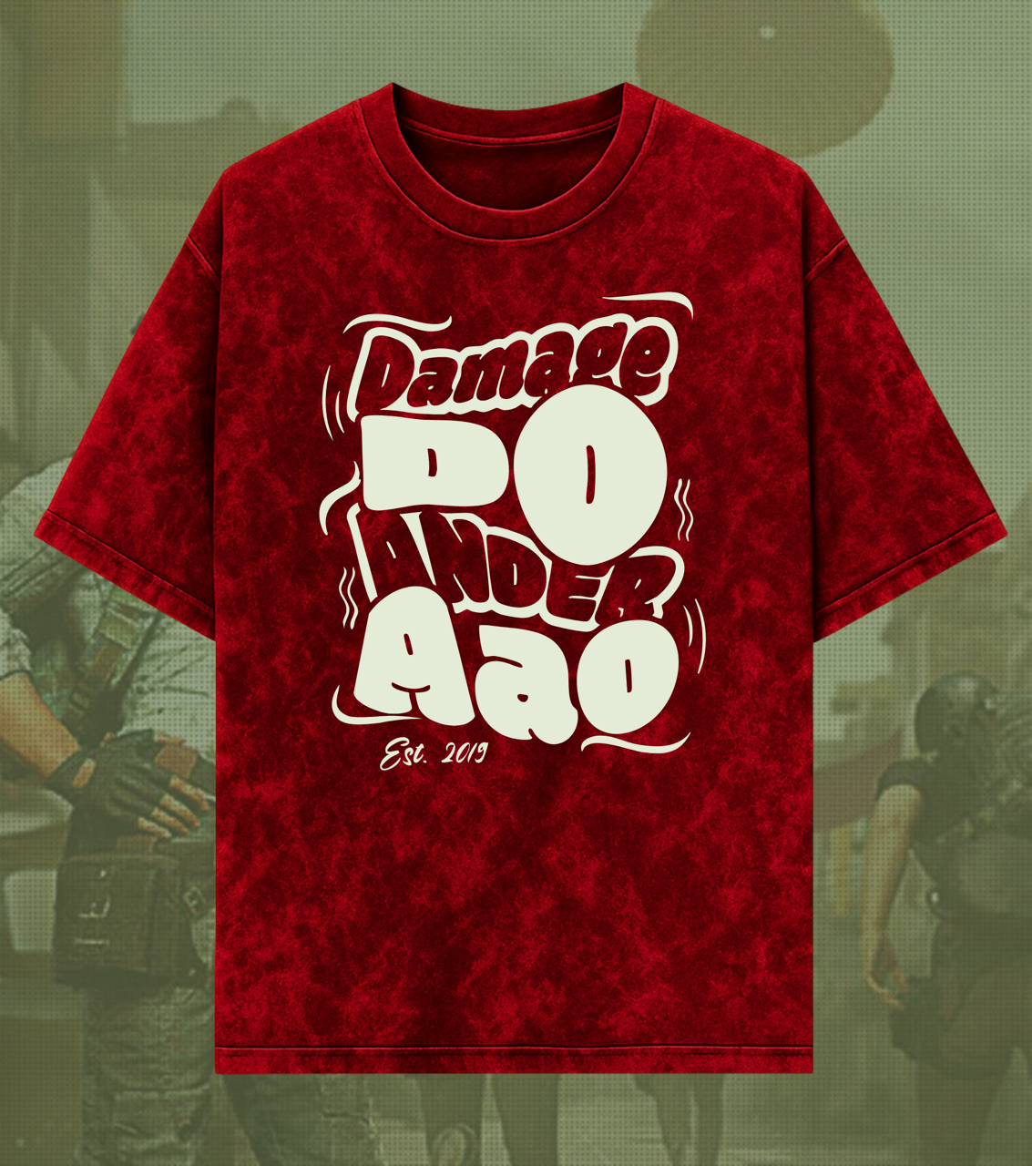 Damage Do Ander Aao – Snax OG Acid Wash Oversized Tee