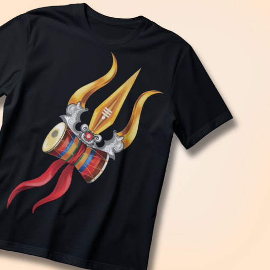 Har Har Mahadev Trishul & Damru T-Shirt