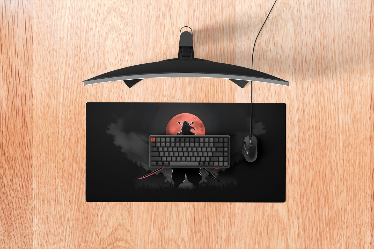 Samurai Warrior XL Gaming Mousepad – 80×33 cm