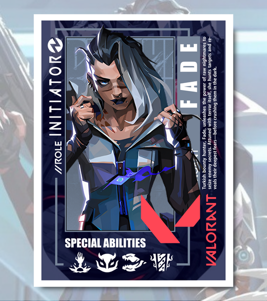 Fade Valorant Poster – Premium Matte Print (A3/A4)