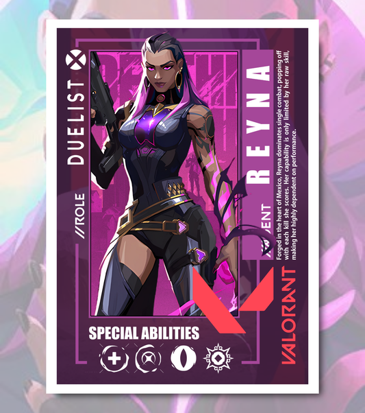 Reyna Valorant Poster – Premium Matte Print (A3/A4)