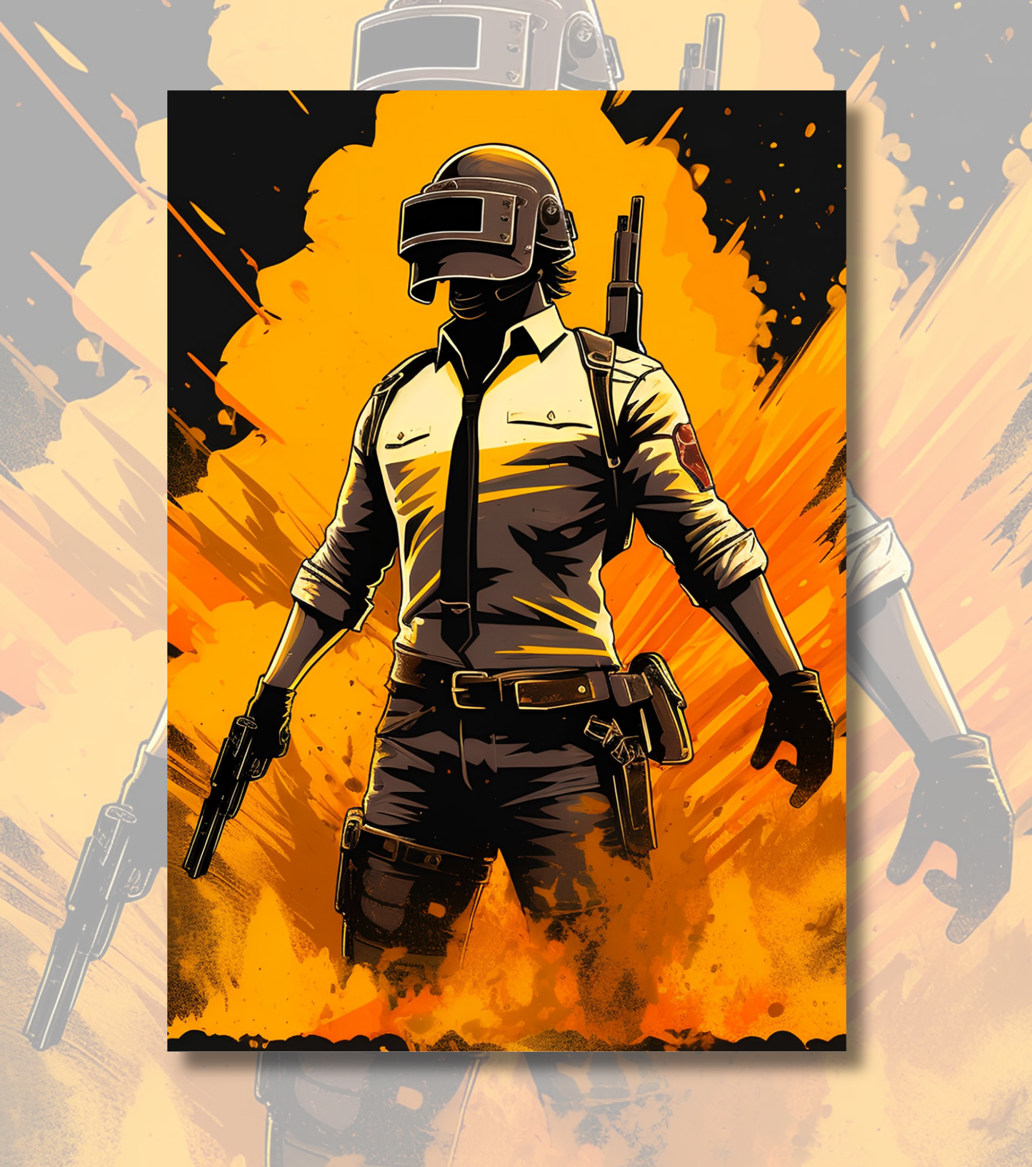BGMI Sky Drop – Into the Battleground Wall Art