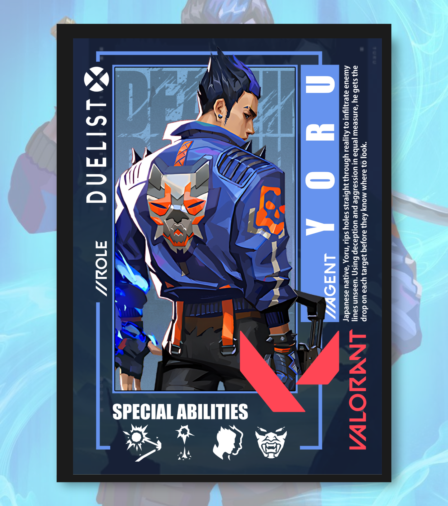 Yoru Valorant Poster – Premium Matte Print (A3/A4)