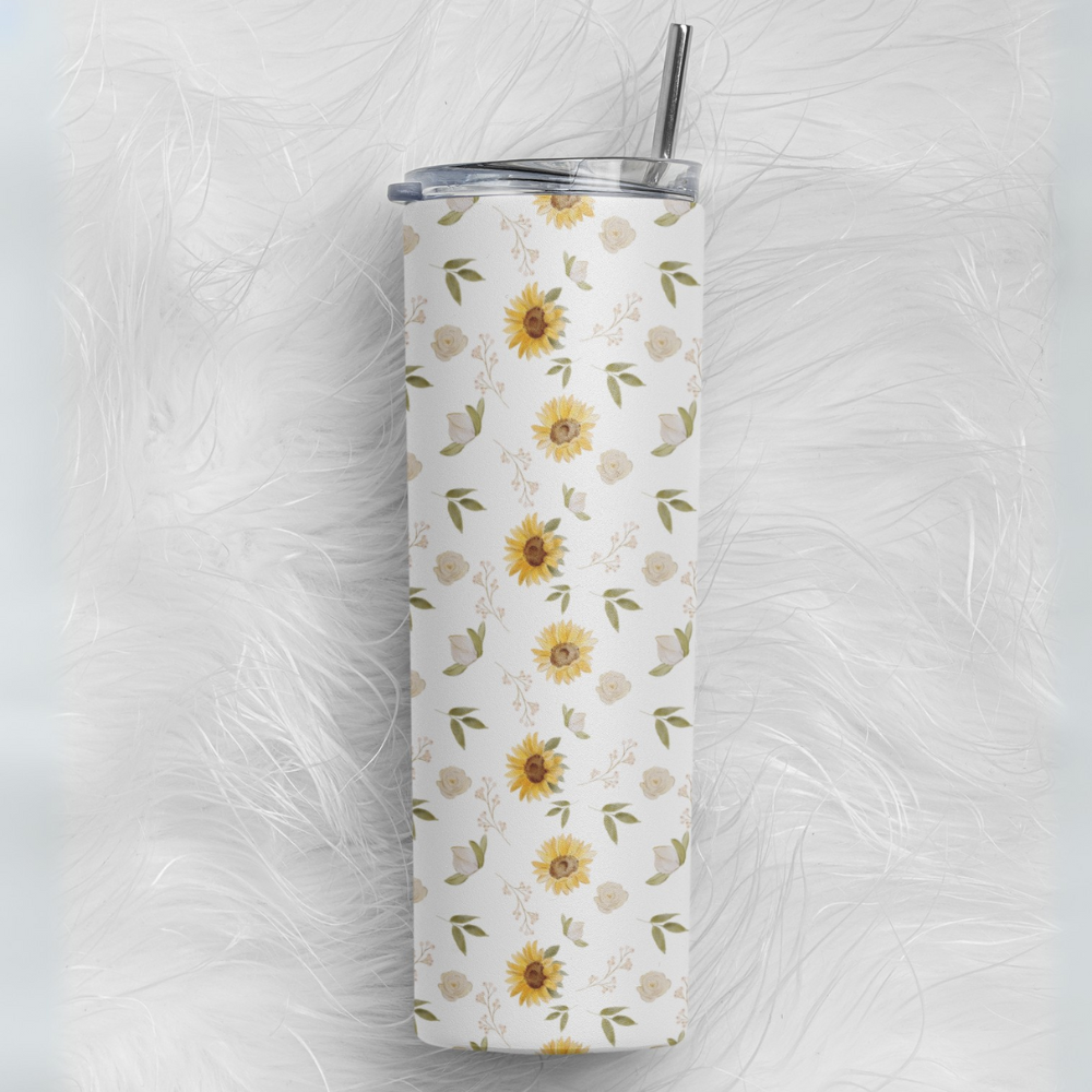 Sunflower Bliss Skinny Tumbler (591 ml / 20 oz)
