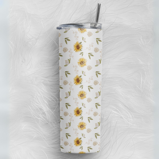 Sunflower Bliss Skinny Tumbler (591 ml / 20 oz)