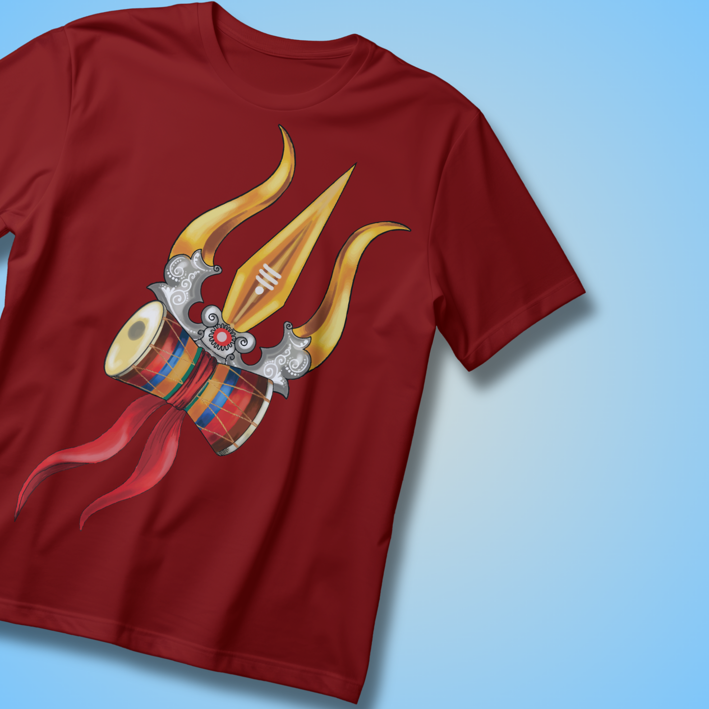 Har Har Mahadev Trishul & Damru T-Shirt