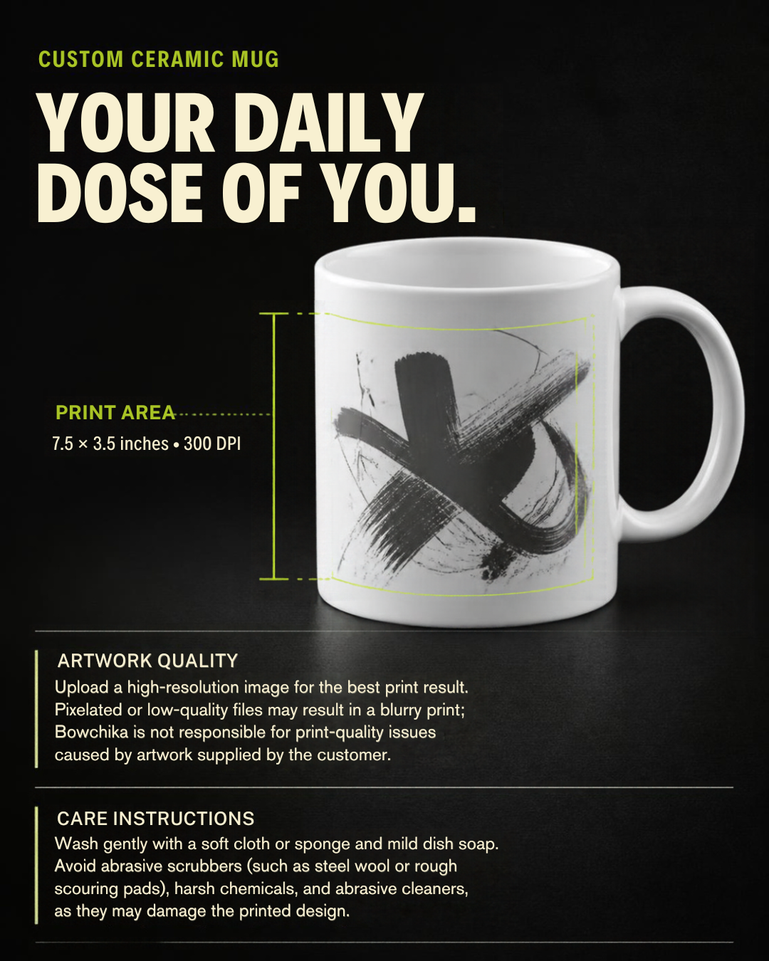 Custom Ceramic Mug – Personalised Photo & Design Mug | Bowchika