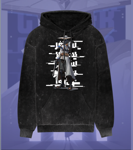 Cypher | Valorant – Silent Watch Acid Wash Hoodie