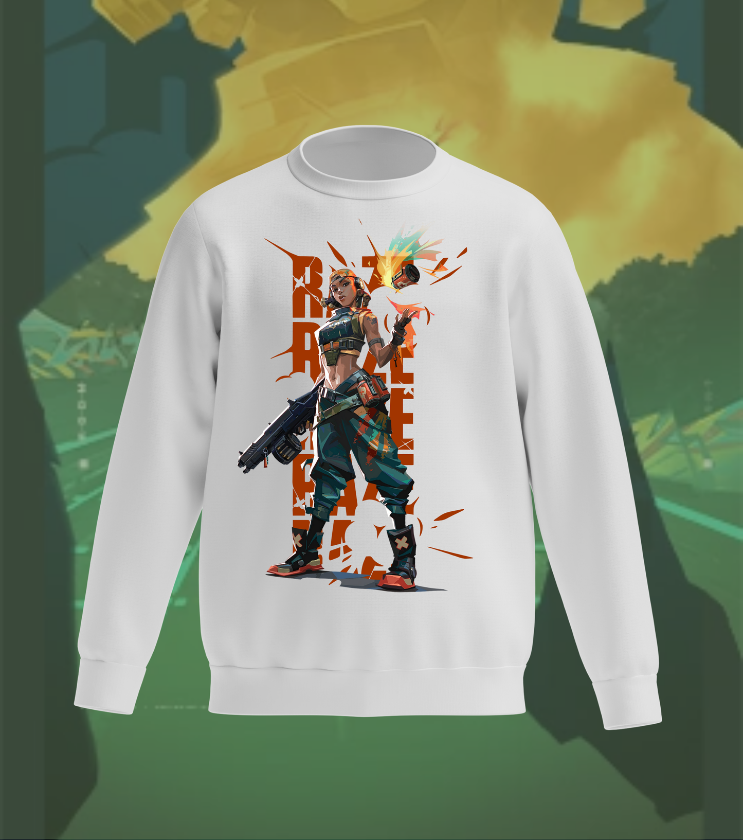 Raze Boom Burst Sweatshirt – Valorant Edition