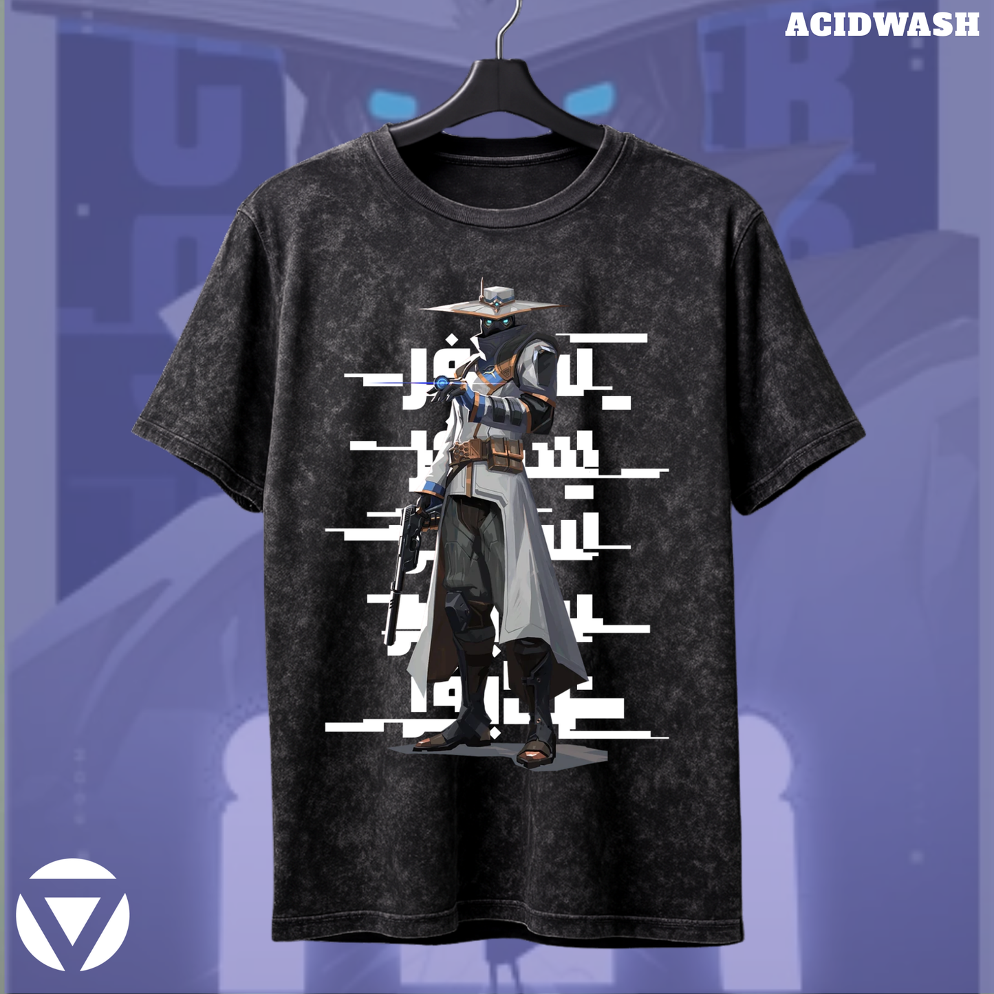 Cypher | Valorant – Silent Watch Acid Wash Tee