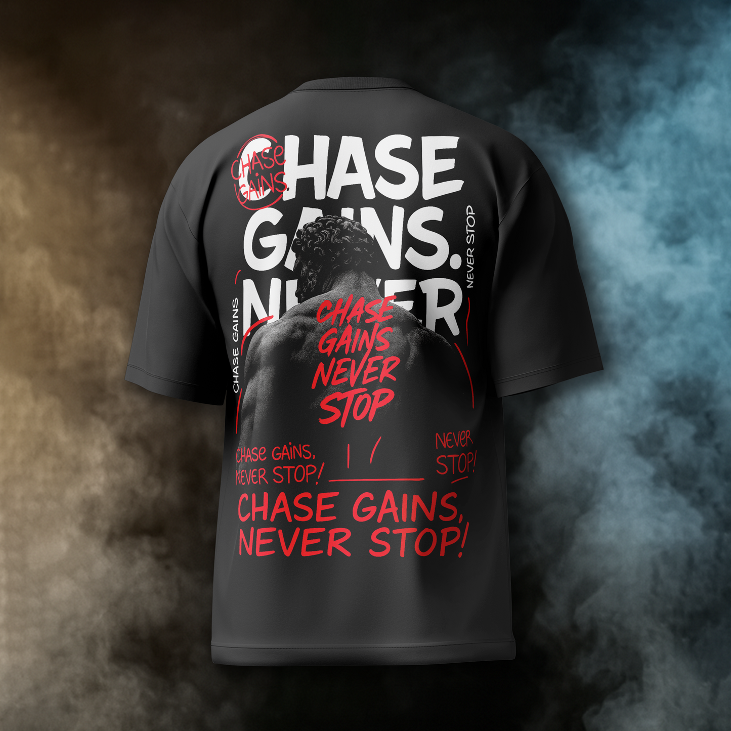 CHASE GAINS NEVER STOP Oversized