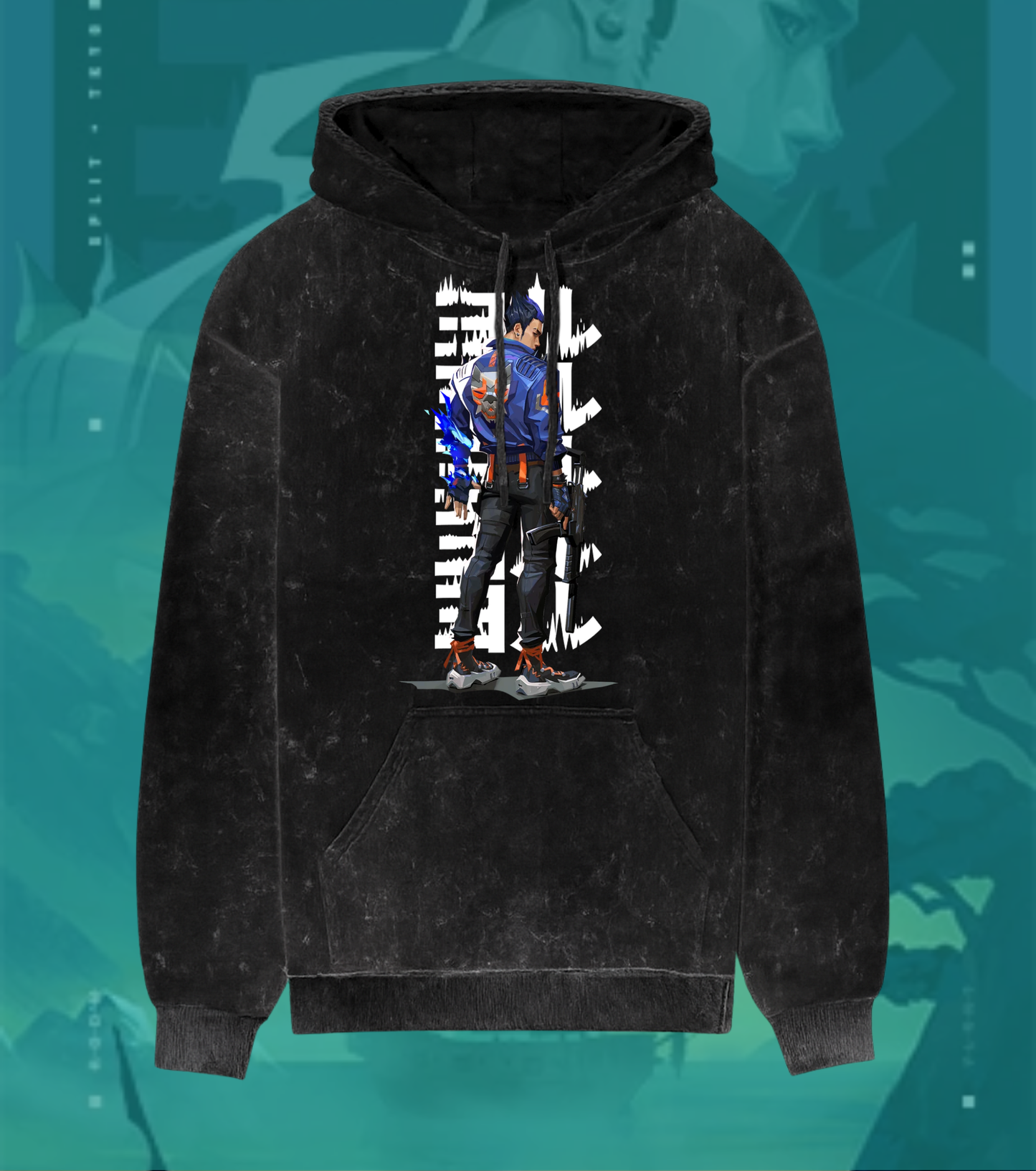Yoru | Valorant – Riftwalker Acid Wash Hoodie