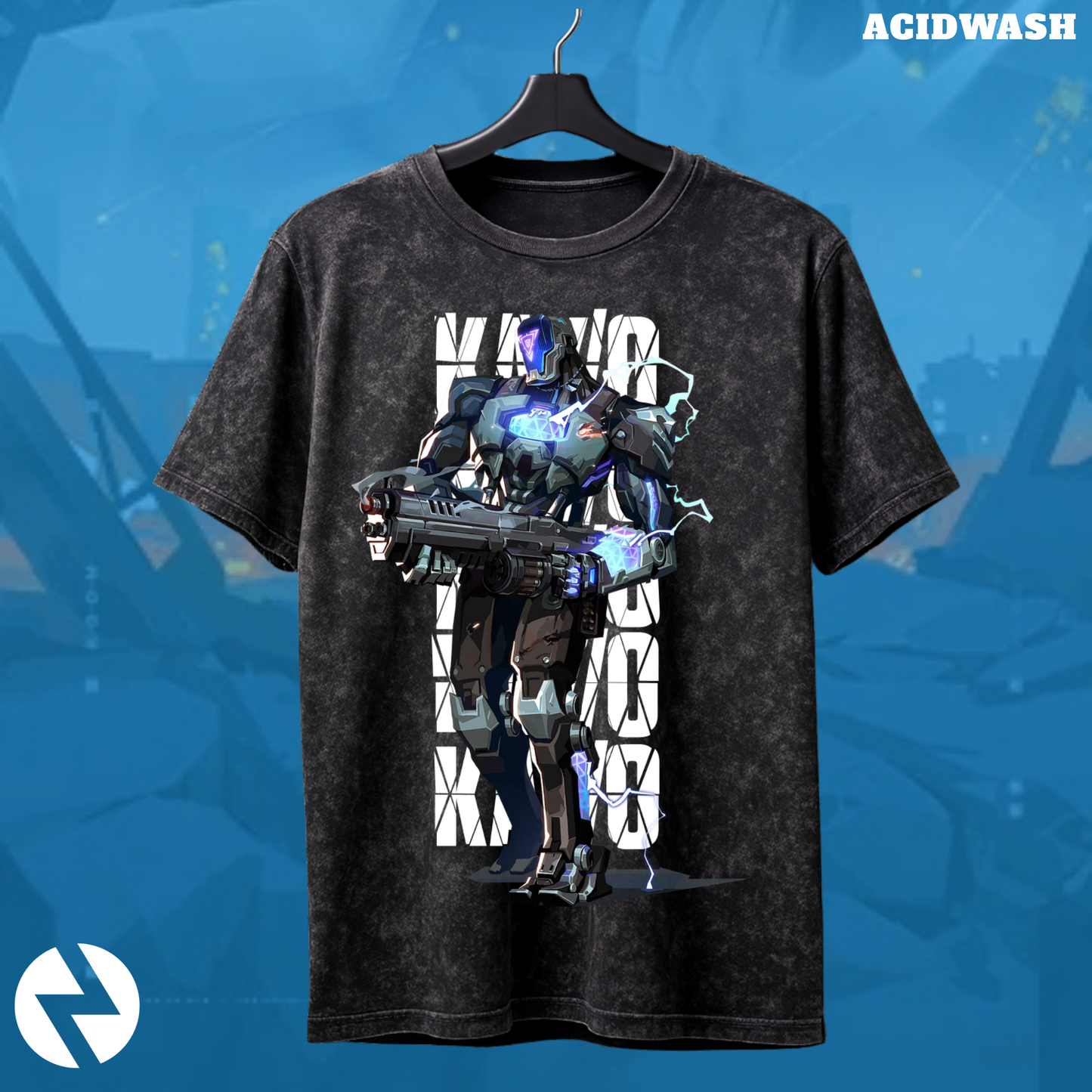 KAY/O | Valorant – Suppression Protocol Acid Wash Tee