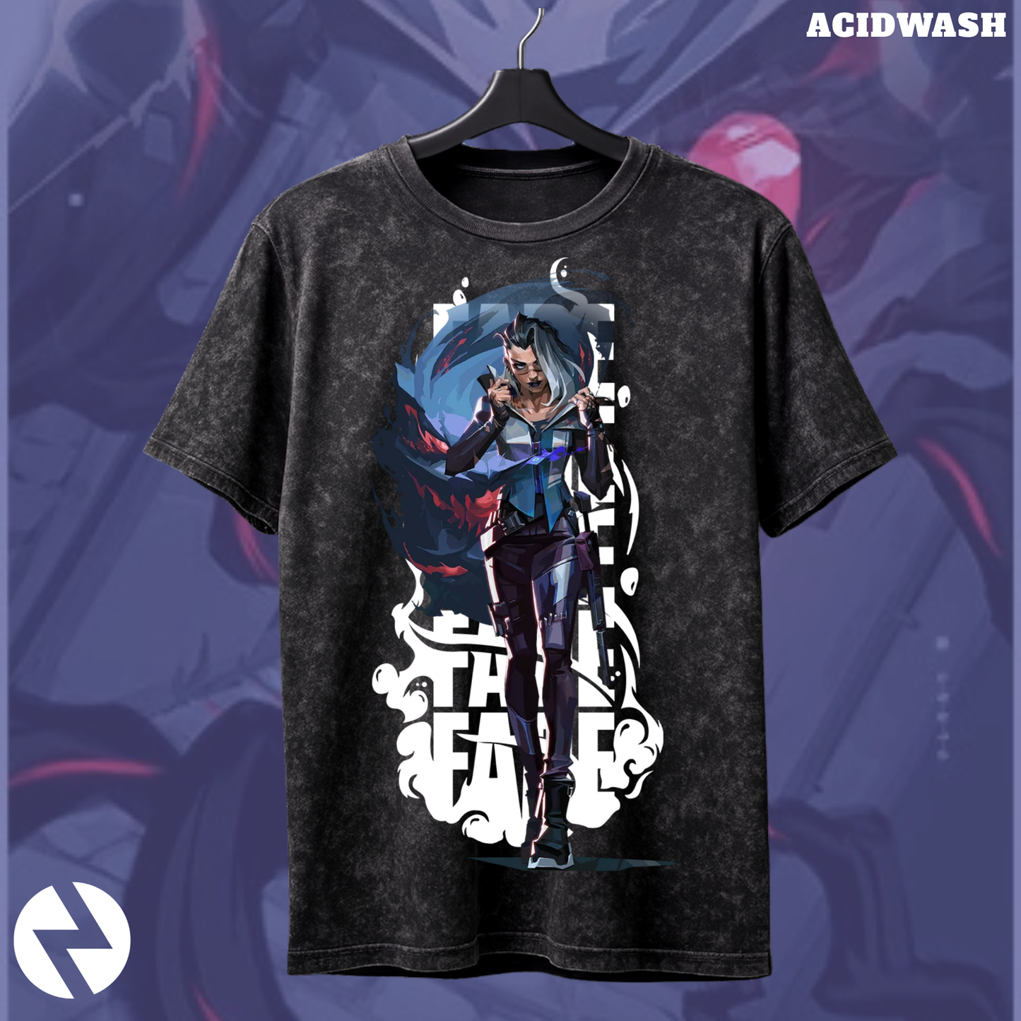 Fade | Valorant – Nightmare’s Embrace Acid Wash Tee