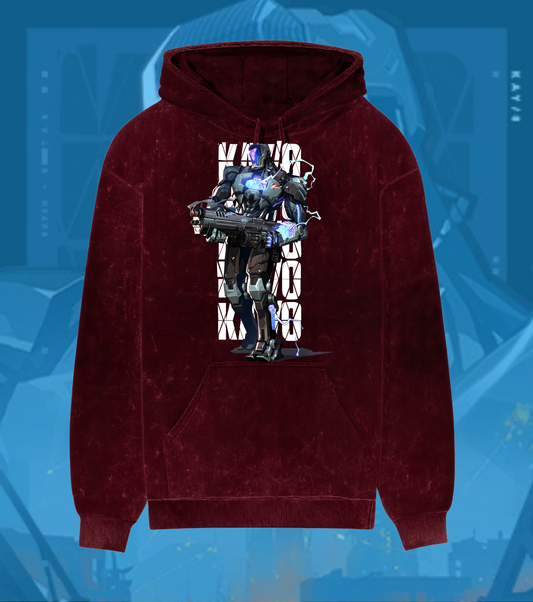 KAY/O | Valorant – Suppression Protocol Acid Wash Hoodie