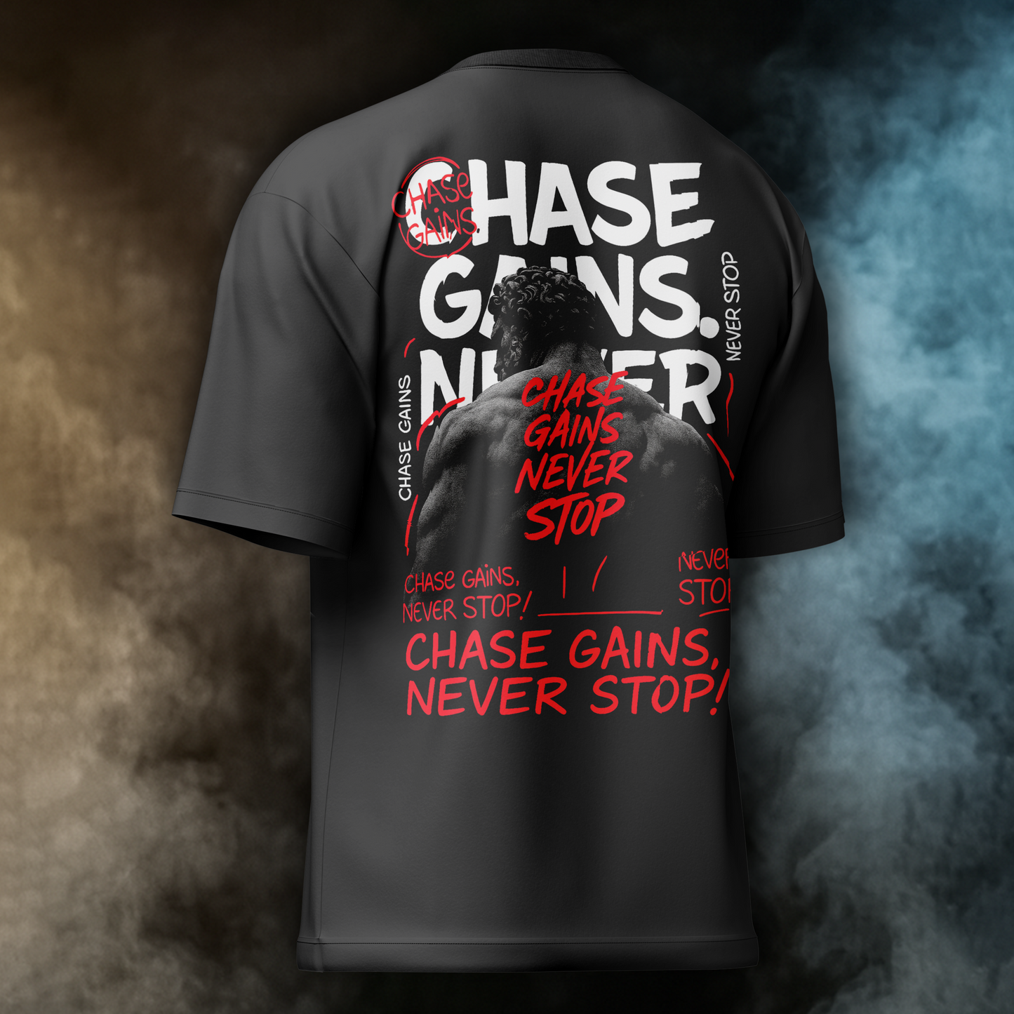 CHASE GAINS NEVER STOP Oversized