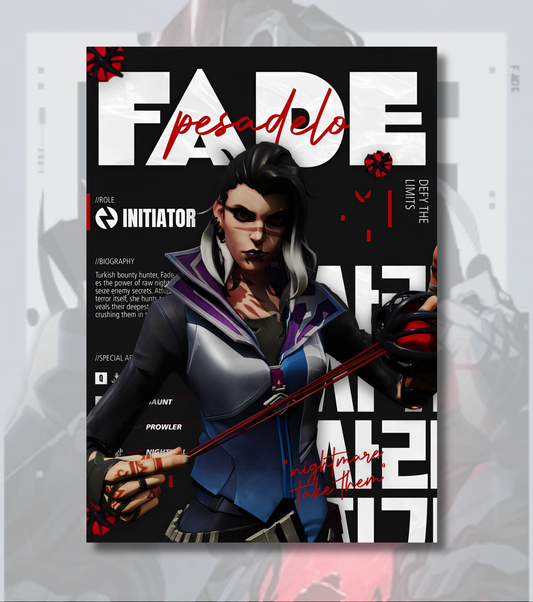 Valorant Fade – Nightmare Hunter Wall Art