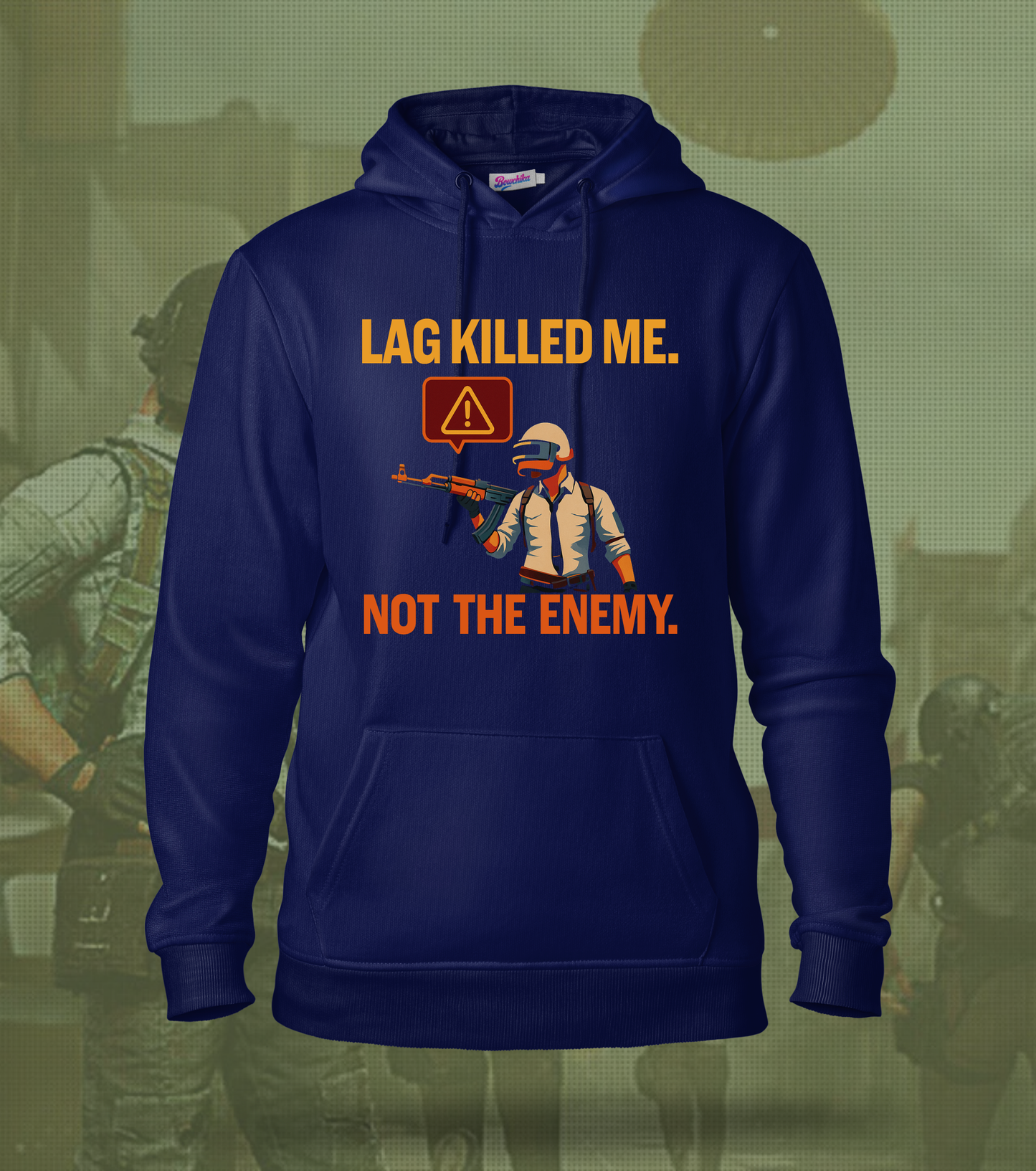 Lag Killed Me. Not The Enemy. – BGMI Gamer Hoodie