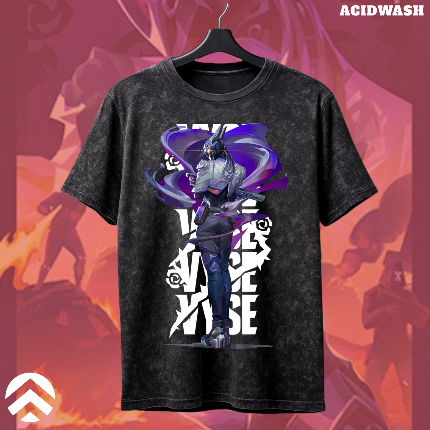 Vyse | Valorant – Shadow Serpent Acid Wash Tee