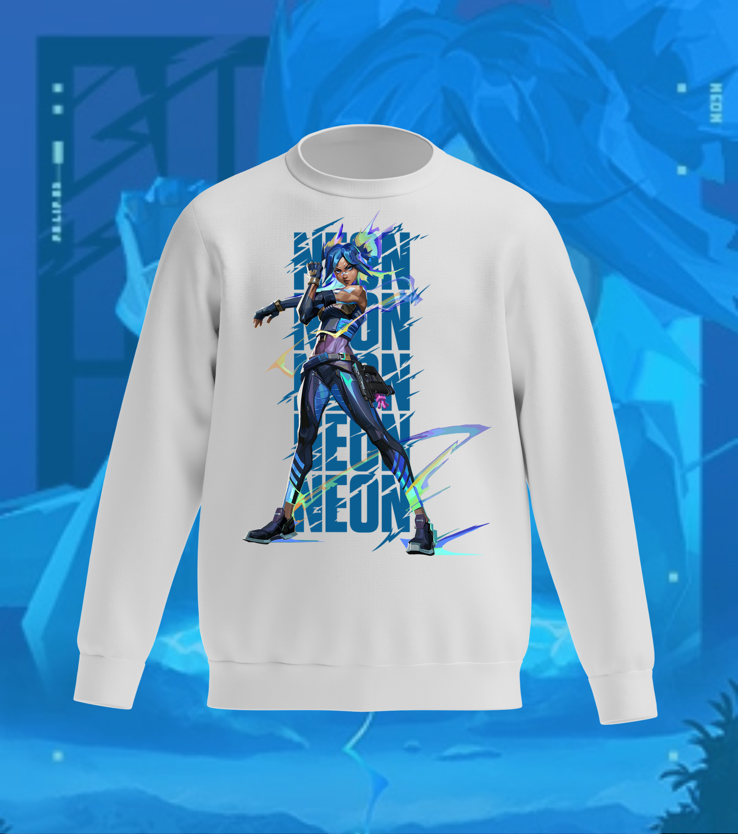 Neon Overdrive Sweatshirt – Valorant Edition