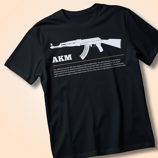 AKM Assault Rifle Graphic T-Shirt PUBG/BGMI