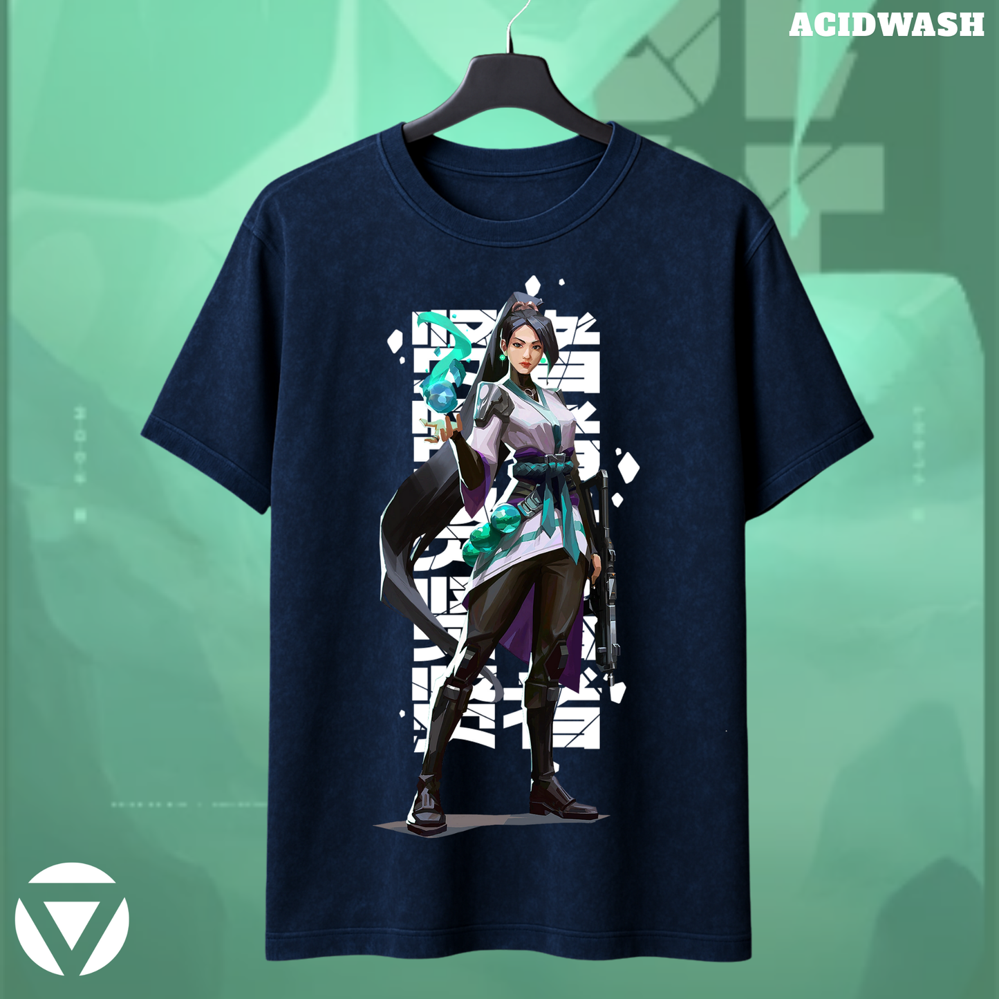 Sage | Valorant – Guardian Spirit Acid Wash Tee