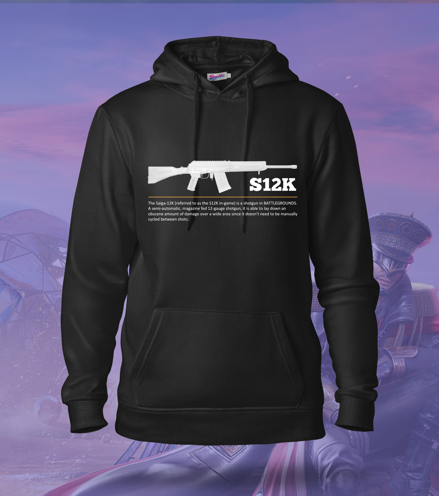 S12K – One Shot, One Squad | BGMI Hoodie