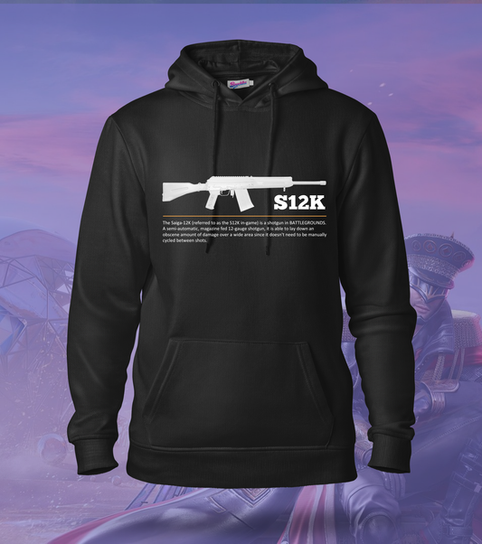 S12K – One Shot, One Squad | BGMI Hoodie