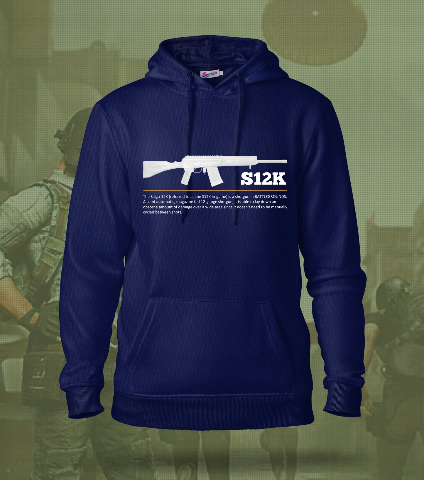 S12K – One Shot, One Squad | BGMI Hoodie
