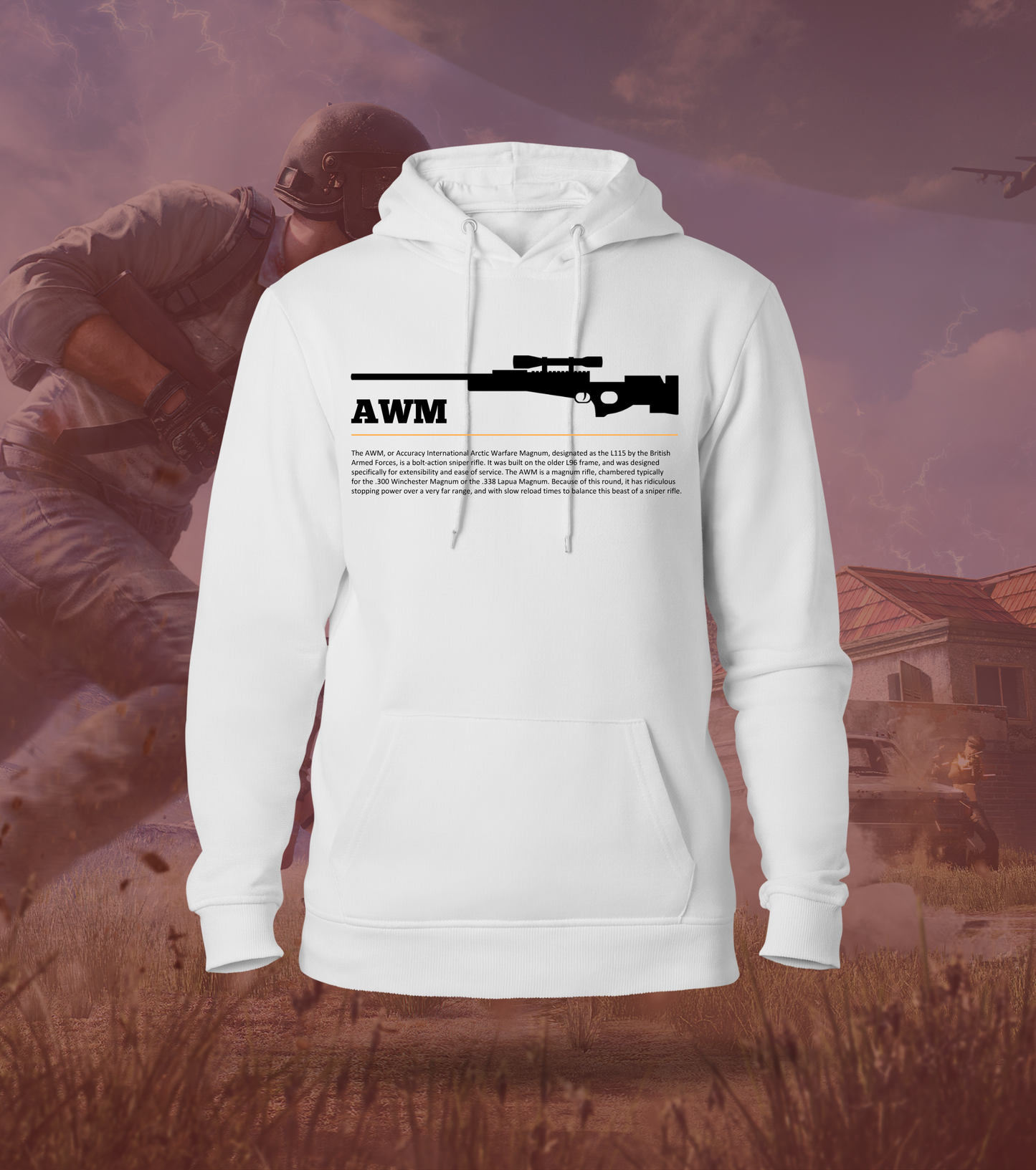 AWM – One Bullet, One Knock | BGMI Hoodie