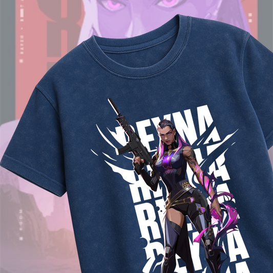 Reyna | Valorant – Empress of Shadows Acid Wash Tee