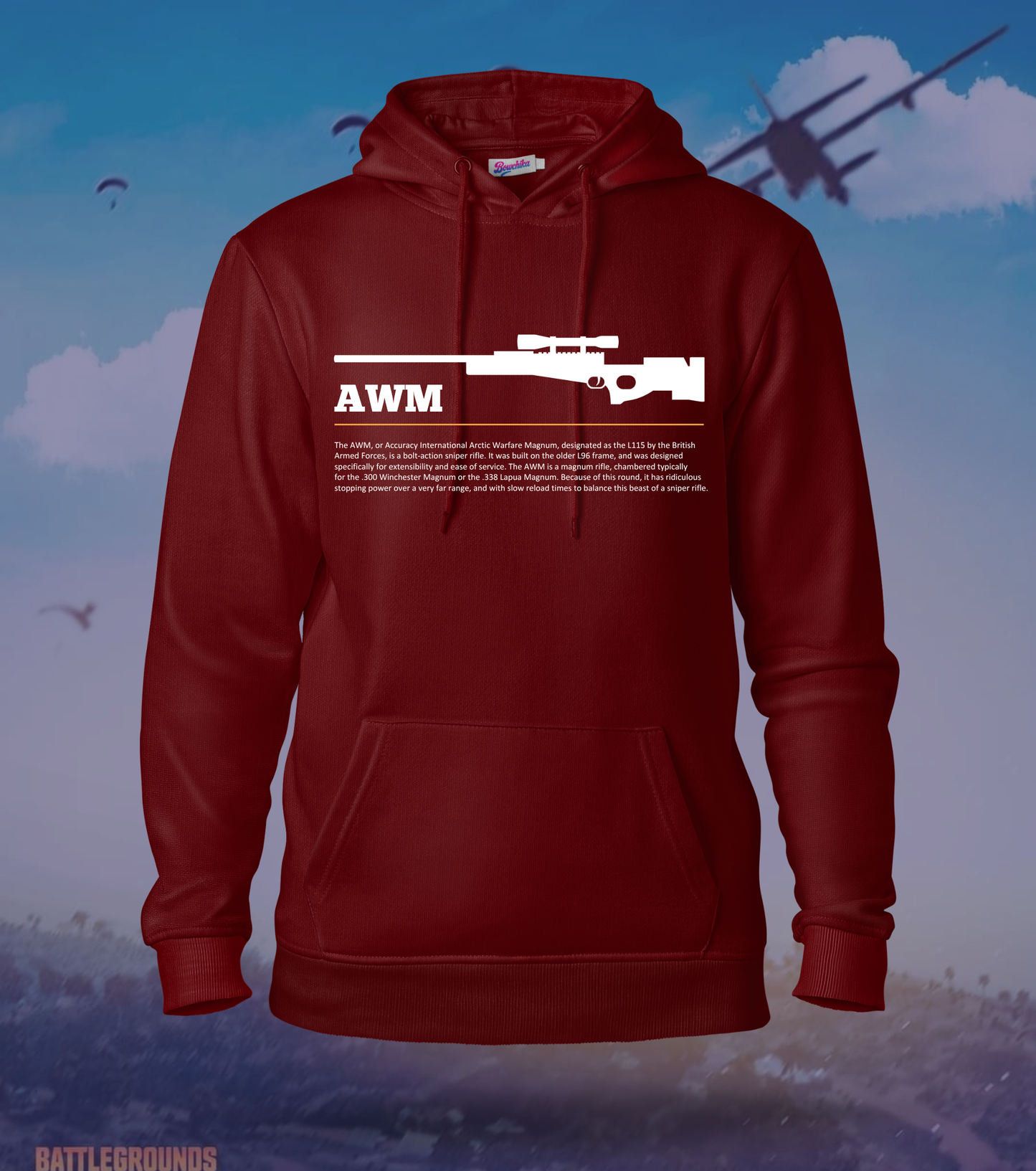 AWM – One Bullet, One Knock | BGMI Hoodie