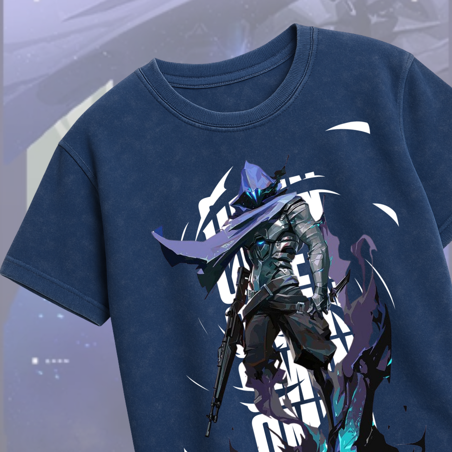 Omen | Valorant – Shadow Reaper Acid Wash Tee
