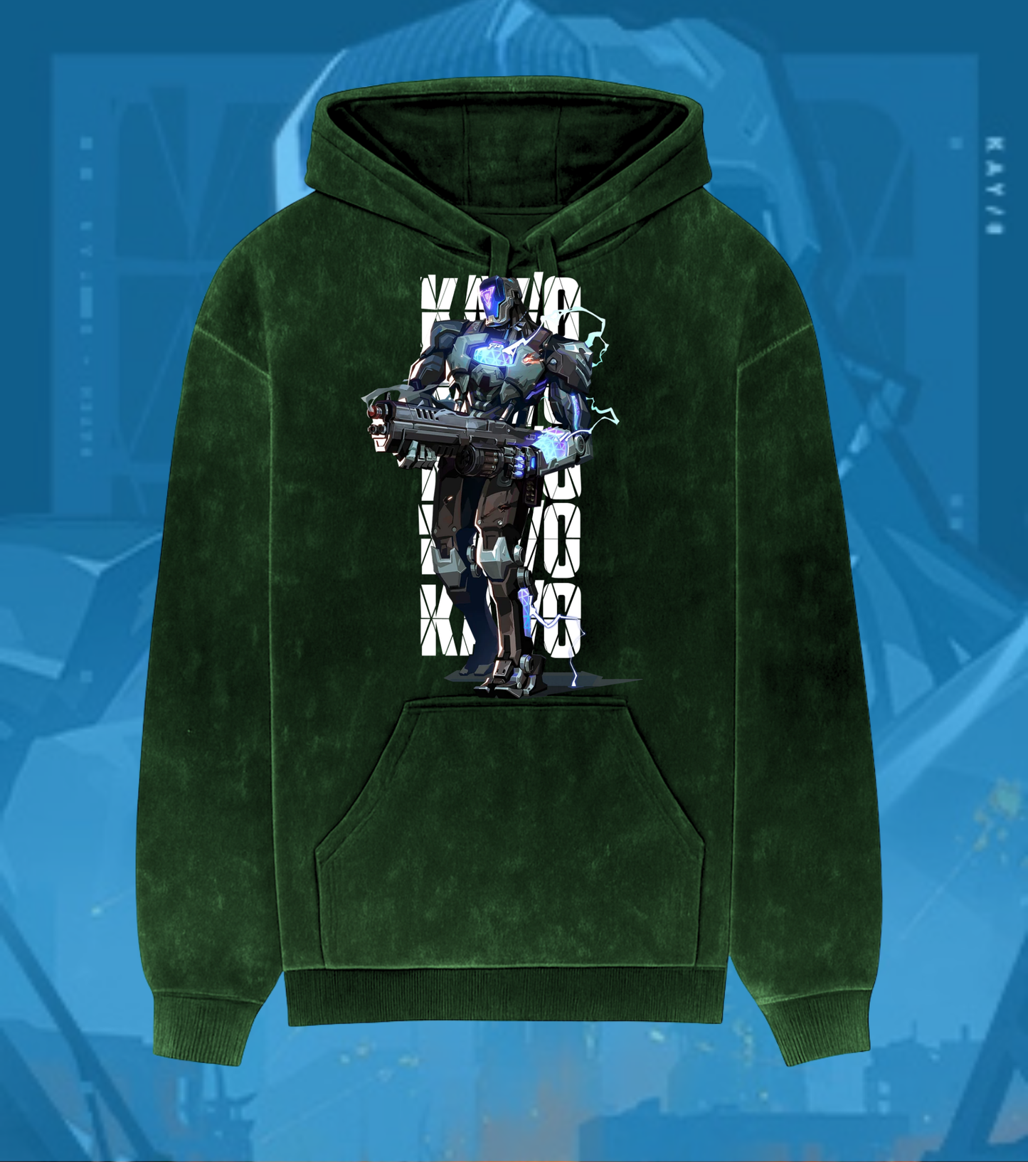 KAY/O | Valorant – Suppression Protocol Acid Wash Hoodie
