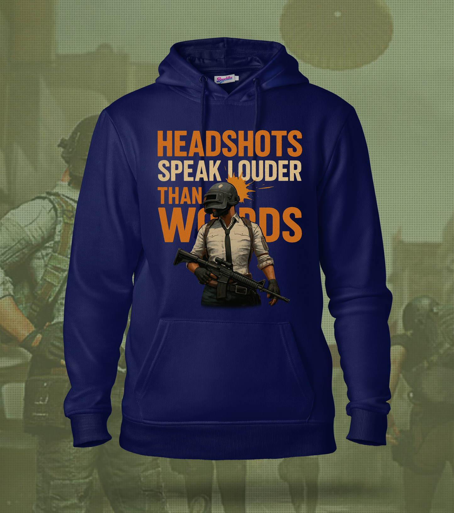 Headshots Speak Louder Than Words โ BGMI Hoodie