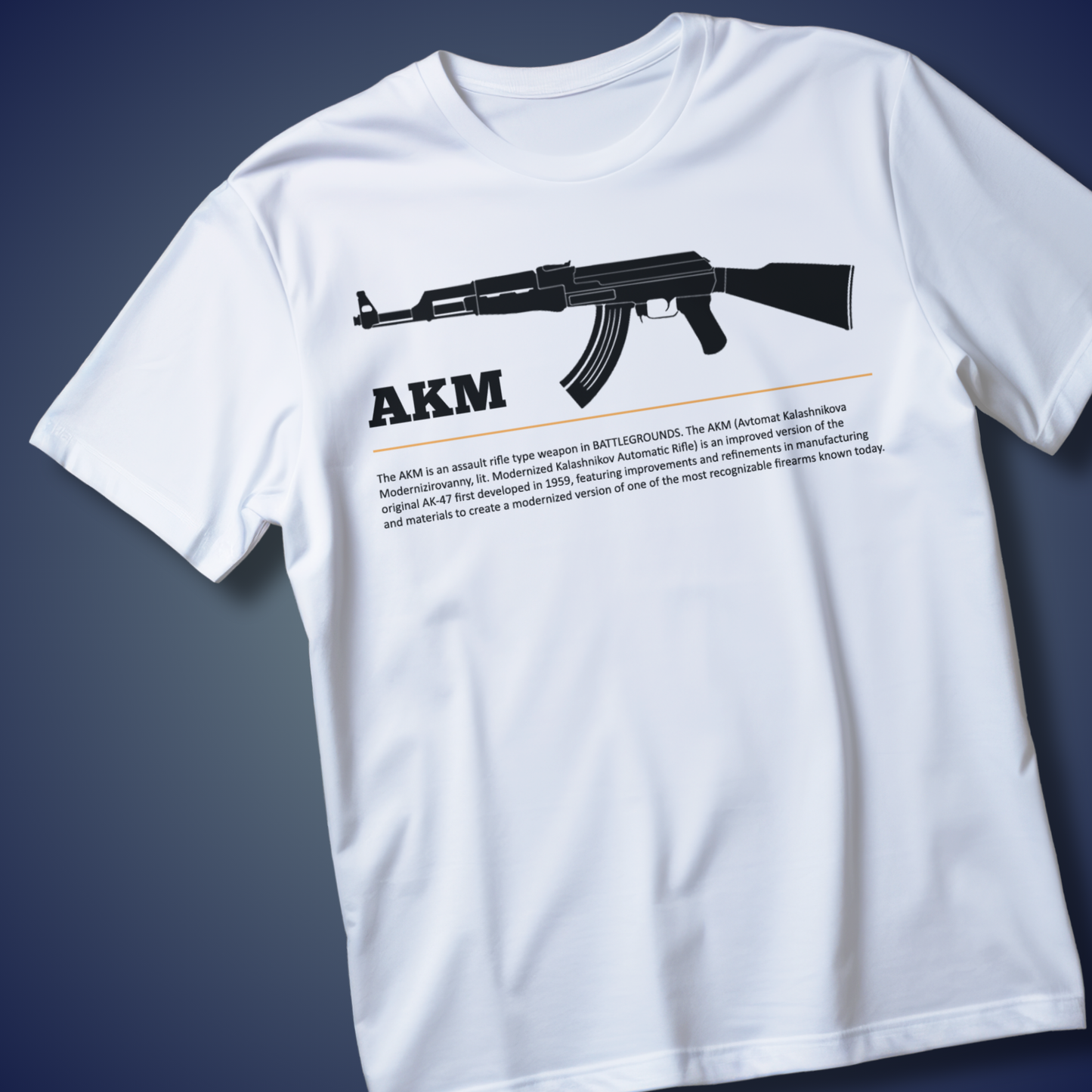 AKM Assault Rifle Graphic T-Shirt PUBG/BGMI
