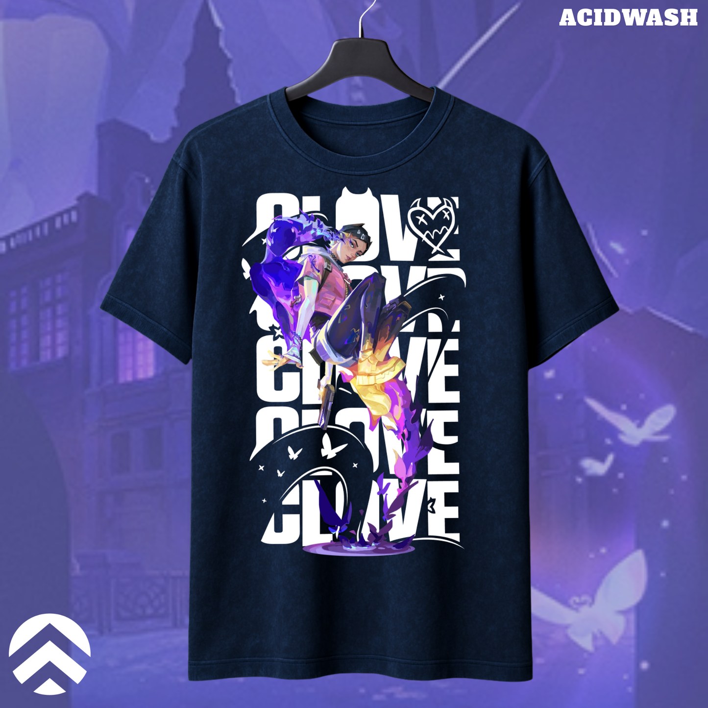 Clove | Valorant – Eternal Mischief Acid Wash Tee