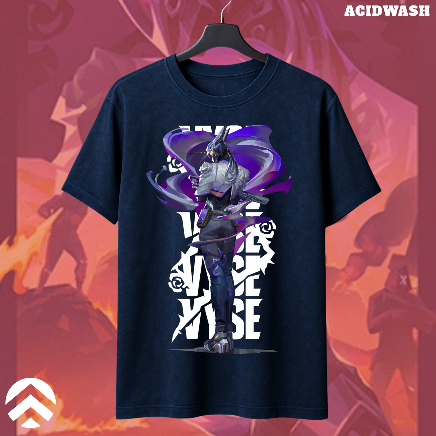 Vyse | Valorant – Shadow Serpent Acid Wash Tee