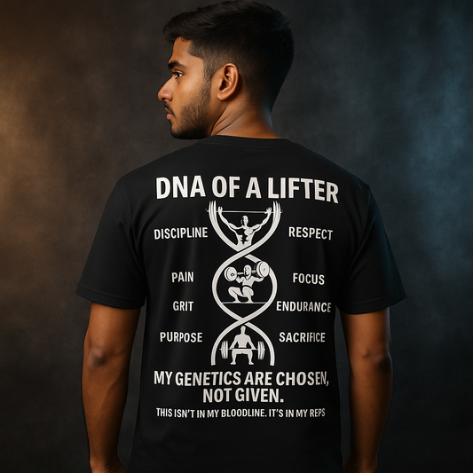 DNA of a Lifter – Oversized Motivational Gym Tee Oversized T-Shirt