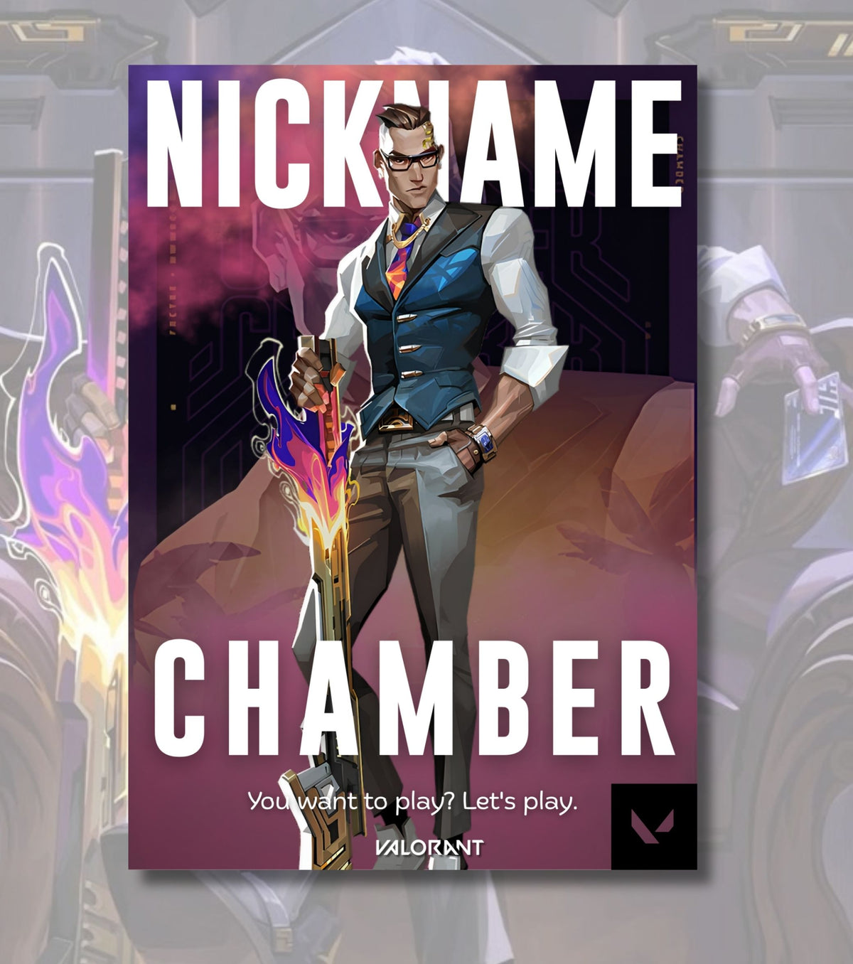 Custom Valorant Poster – Personalized Wall Art | Make It Yours